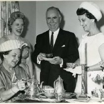 Mrs. J. W. Cain, Walter Foy, Hazel Foy, Mrs. John Cowan Sr.